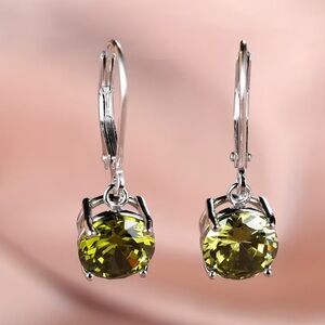 Green Drop Earrings